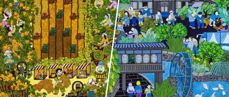 新泾镇两幅西郊农民画作品亮相国家博物馆